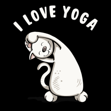 Motiv I Love Yoga Katze - Katzen