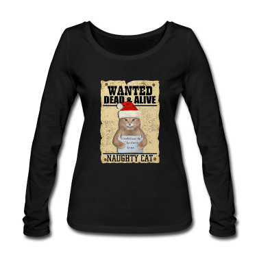 Katzen Langarmshirt - Katze gesucht Weihnachten
