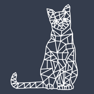 Motiv Kätzchen Katze geometrisch Geometrie Tiere