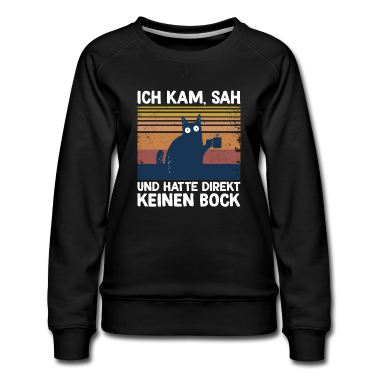 Katzen Pullover - ich kam sah und hatte direkt keinen bock Katze
