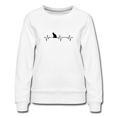 Katzen Pullover - Herzschlag Katze