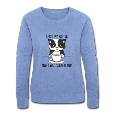 Katzen Pullover - Katze Kaffee Scratch You Monday Kitty Office