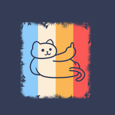 Motiv Katze Mittelfinger Shirt