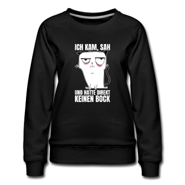 Katzen Pullover - Ich kam sah und hatte direkt keinen Bock Katze