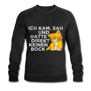 Katzen Pullover - Ich kam sah und hatte direkt keinen Bock