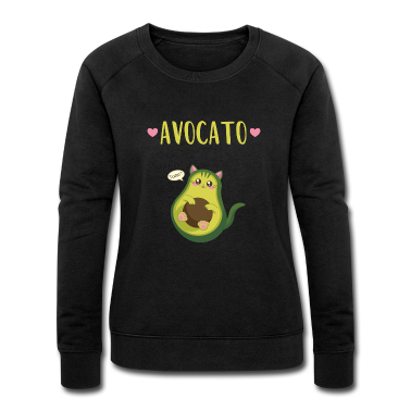 Katzen Pullover - Kawaii Avocado als Katze sagt Toast | Avocato