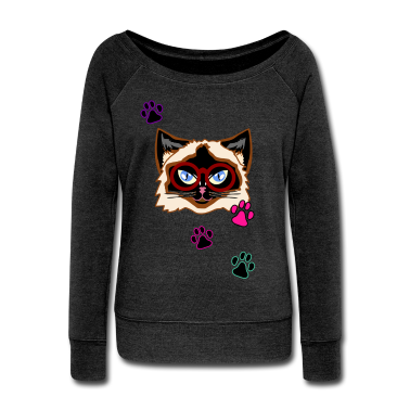 Katzen Pullover - Katze Brille