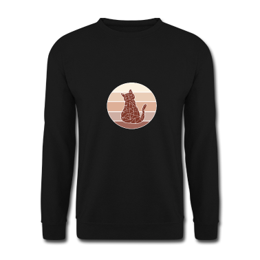 Katzen Pullover - Katze Polygon Boho Geschenk