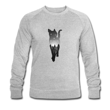 Katzen Pullover - Katze in der Nacht