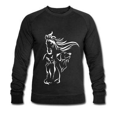 Katzen Pullover - Süßes Hund Katze Pferd Silhouette Mähne Geschenk