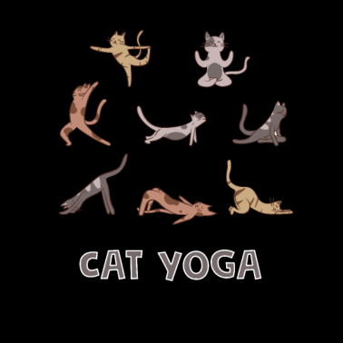Motiv Fun Katzen Yoga Geschenk