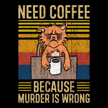 Motiv Kaffee Spruch lustig Katze
