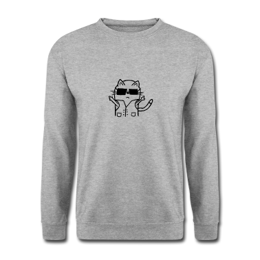 Katzen Pullover - Katze Katzen Witzig Spaß Frech Mittelfinger Cool