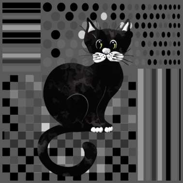 Motiv Schwarze katze