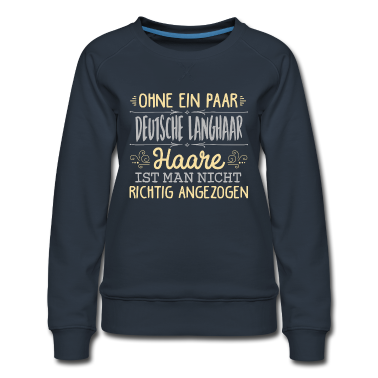 Katzen Pullover - DEUTSCHE LANGHAAR Haare gehören dazu