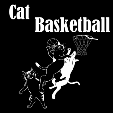 Motiv Katzen Basketball Cat Basketball