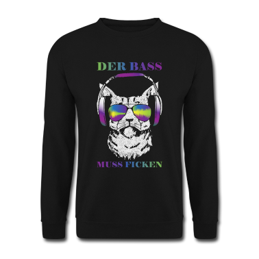 Katzen Pullover - Coole Musik Katze Techno Cat Geschenk