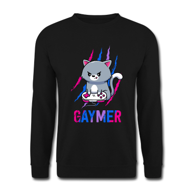 Katzen Pullover - Bisexuelle Gaymer Geek Pride LGBT-Videospielliebhaber