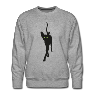 Katzen Pullover - elegante schwarze katze