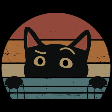 Motiv Katze Retro Katzen Kater Kätzchen Katzengesicht
