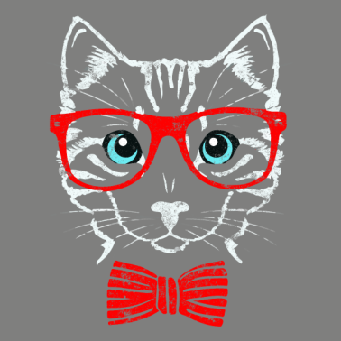 Motiv Katze Brille