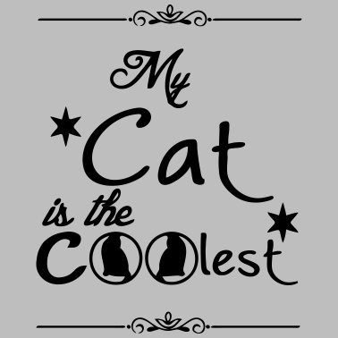 Motiv Coolest Cat Katze Spruch Tier Geschenk