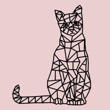 Motiv Katze geometrisch Geometrie Kätzchen