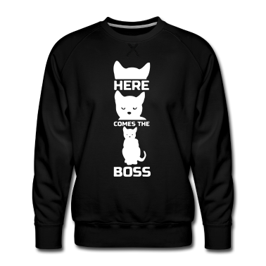 Katzen Pullover - Katzen Boss Katze Chef Tier Haustier Geschenk
