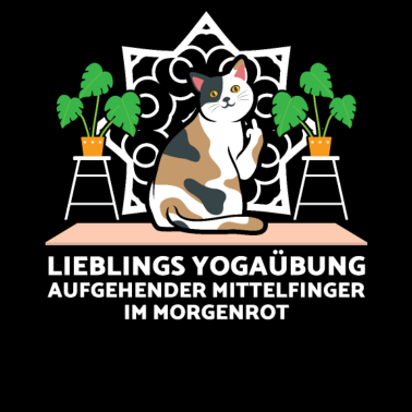 Motiv Lieblings Yogaübung Aufgehender Mittelfinger