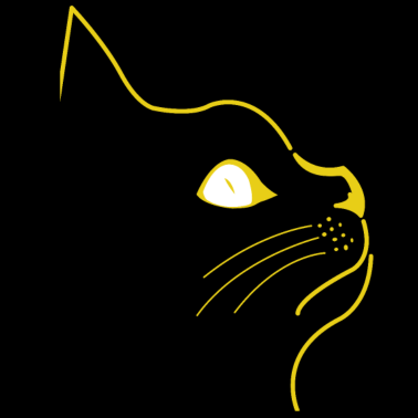 Motiv Katzen Silhouette Katze Kater Katzenauge