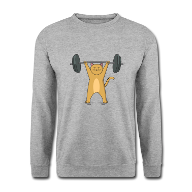 Katzen Pullover - Katze Barbell