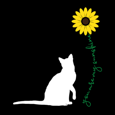 Motiv katze Sonnenblume Sonnenschein Tier Geschenkidee