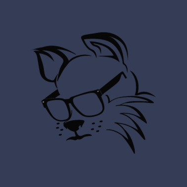 Motiv Katze mit brille