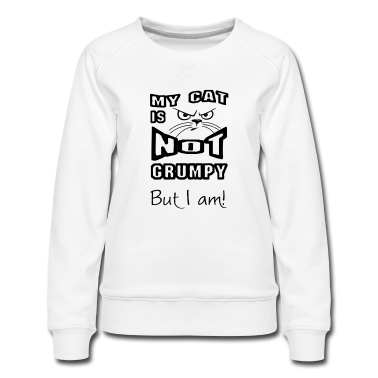 Katzen Pullover - My Cat is not grumpy Katze Tier Haustier Geschenk
