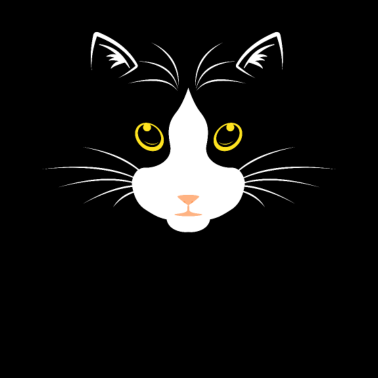 Motiv Tuxedo Katze Gesicht