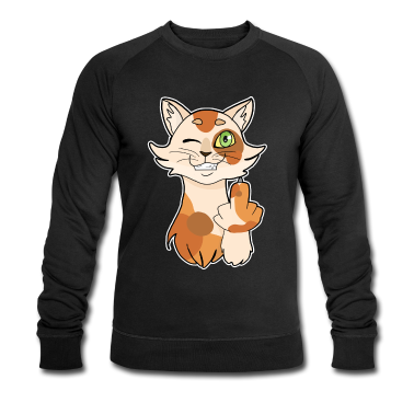 Katzen Pullover - Freche Katze Stinkfinger Katzen