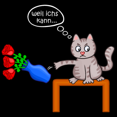 Motiv angry cat, böse Katze, weil ichs kann, grumpy, mad