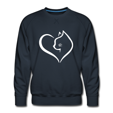 Katzen Pullover - Katze mit Herz für Katzenliebhaber Cat Mom