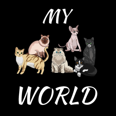 Motiv Meine Katzen Welt - Verschiedene Süße Katzenrassen