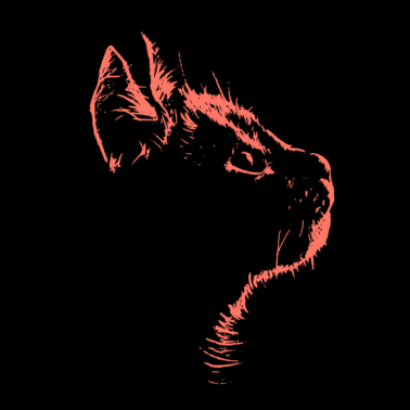 Motiv Katzen Gesicht Illustration Zeichnung