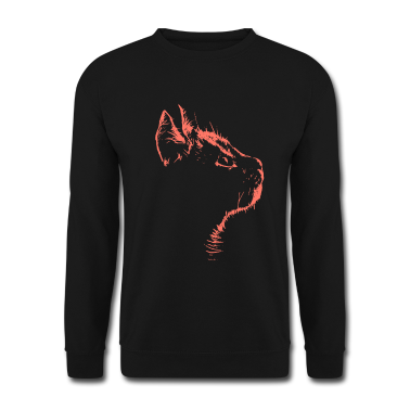 Katzen Pullover - Katzen Gesicht Illustration Zeichnung