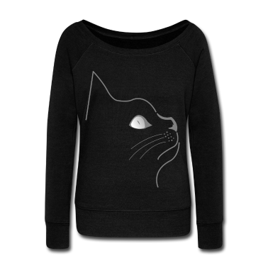 Katzen Pullover - Katzen Silhouette Katze Kater Katzenauge