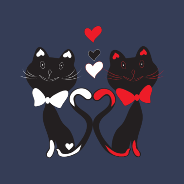 Motiv Katze Katzen herze love cats cat