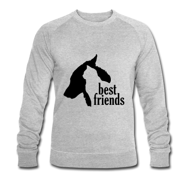 Katzen Pullover - Hunde Katzen Tiere Freundschaft Bündnis Silhouette