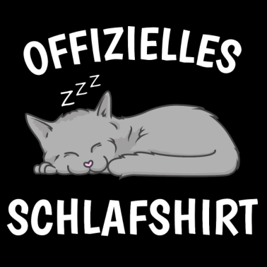 Motiv OFFIZIELLES SCHLAFSHIRT KATZE Geschenkidee