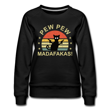 Katzen Pullover - Cat Pew Pew Madafakas