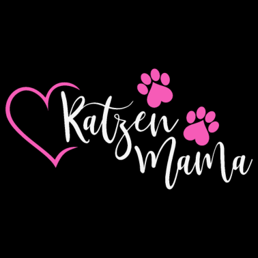 Motiv Katzenmama Katzen Mama Katze Haustier Herz pink