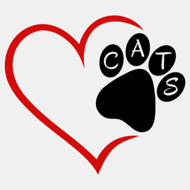 Motiv Katze Katzen Herz Pfote Haustier Tiere Cat Cats
