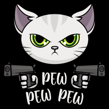 Motiv Pew Pew Madafakas Pew Pew Pew Katze