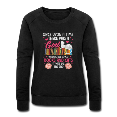 Katzen Pullover - Lesen Katzen Buch Kater Leseratte Bücher Geschenk